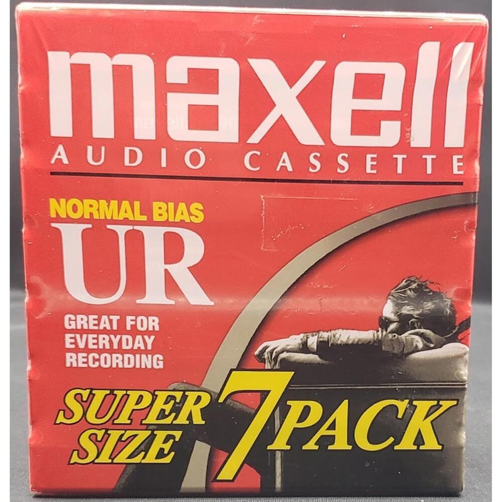 MAXELL UR90 NORMAL BIAS TYPE I CASSETTES LOT OF 7 BRAND NEW SEALED
